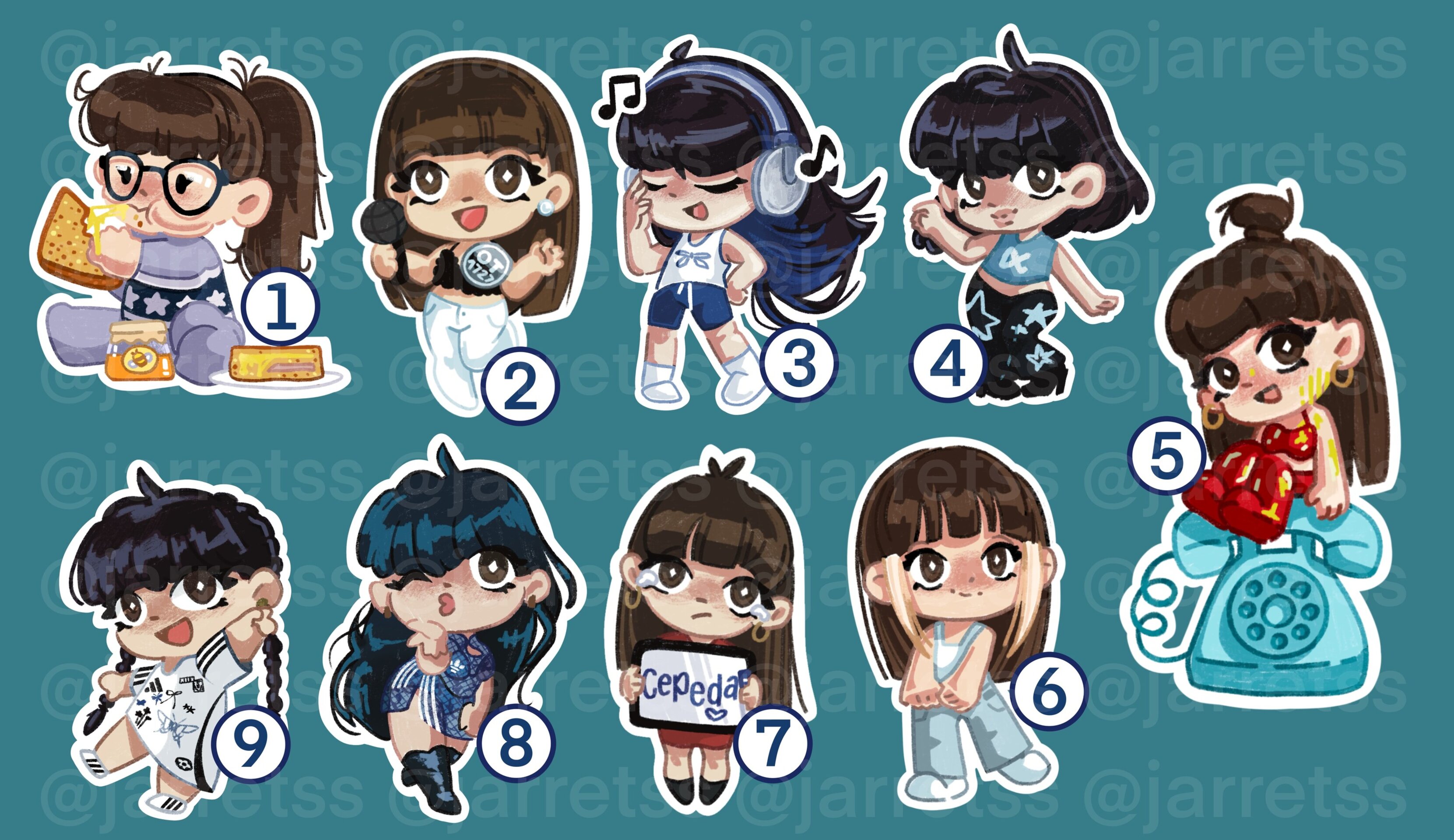 Pegatinas Aitana 🦋💙 - 1